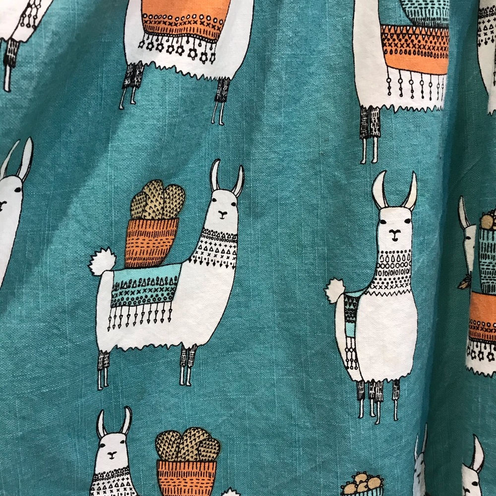 Vintage style Llama apron